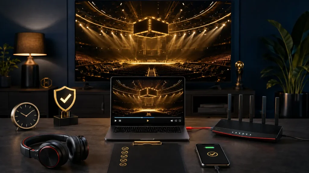 Reliable Mr Olympia live stream event-day setup