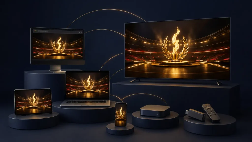 OlympiaTV supported devices for watching Mr Olympia online